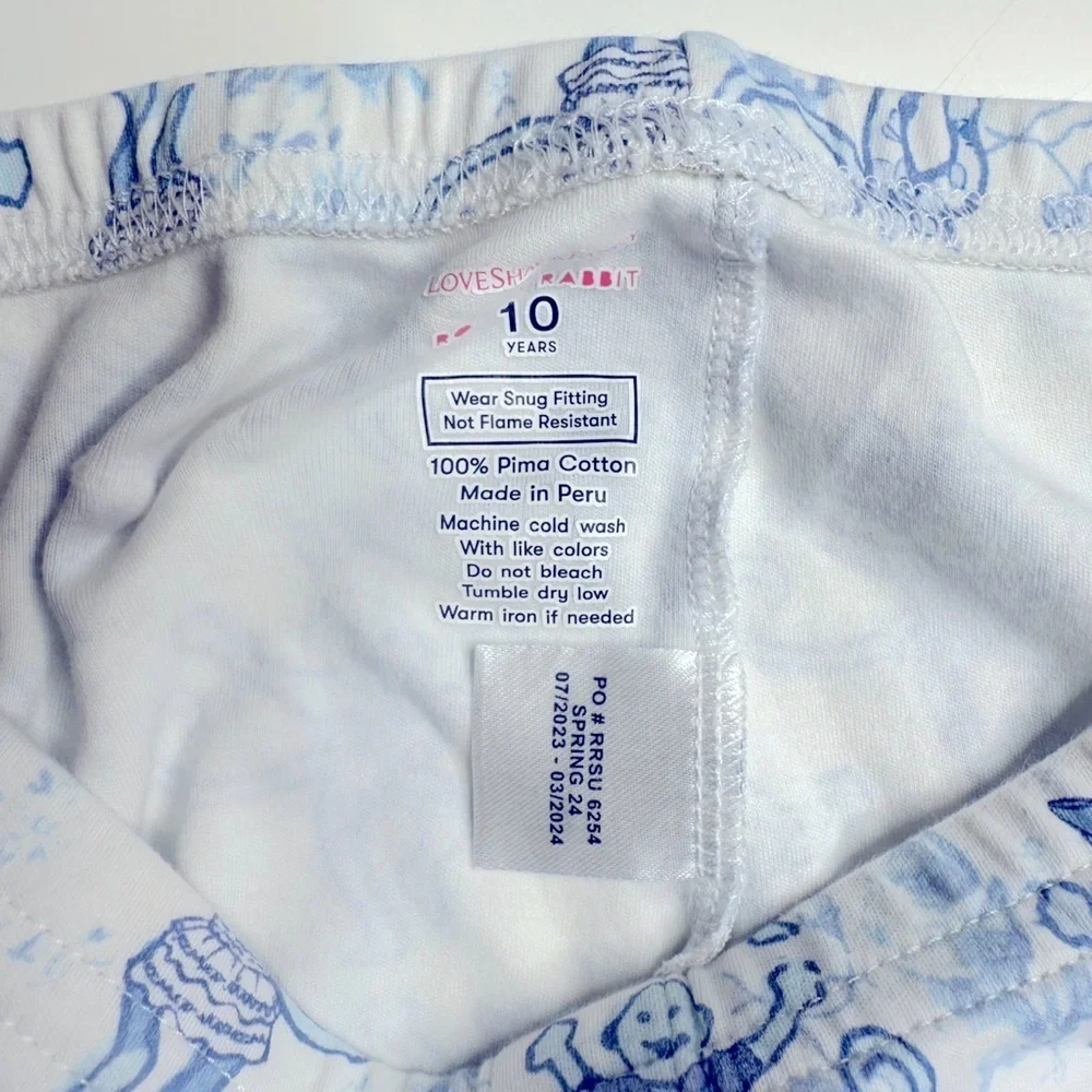 Blue Floral Kids Pajamas